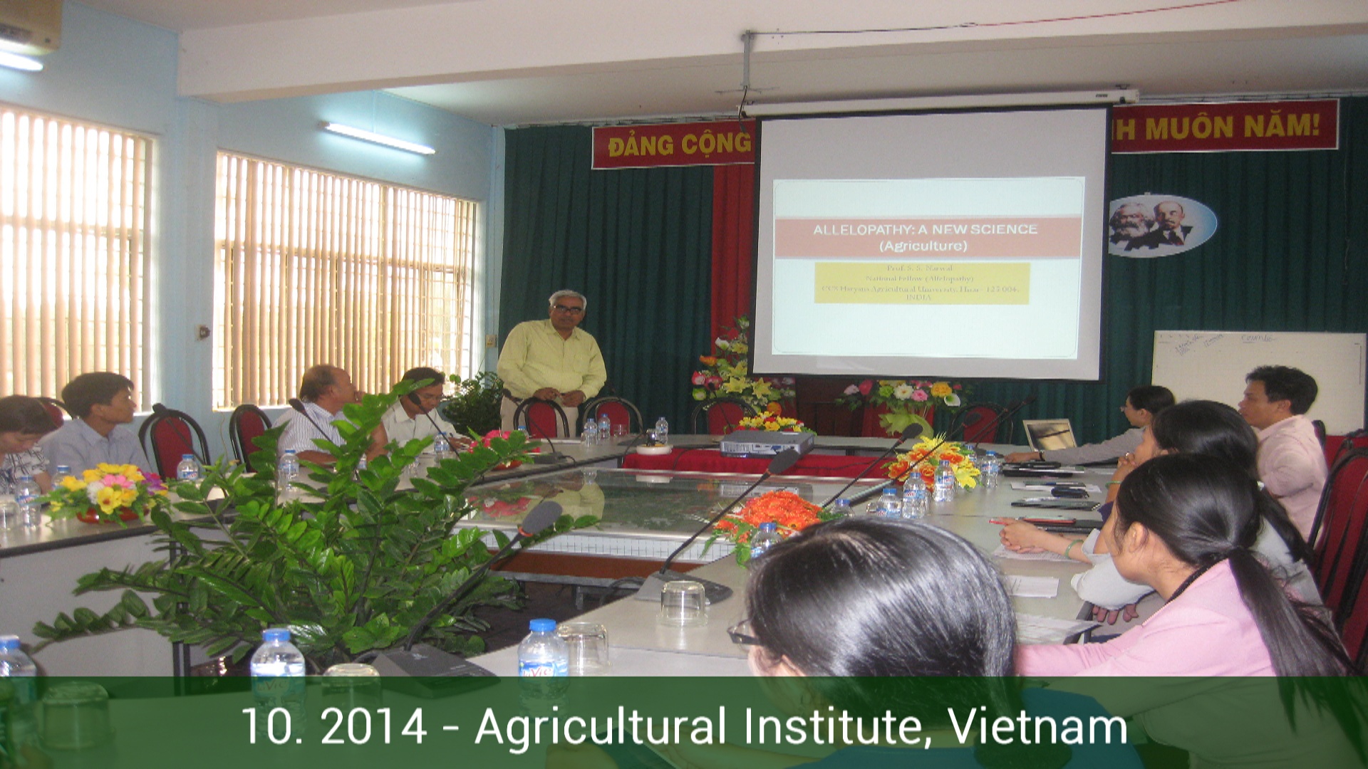 Q&A after allelopathy presentation